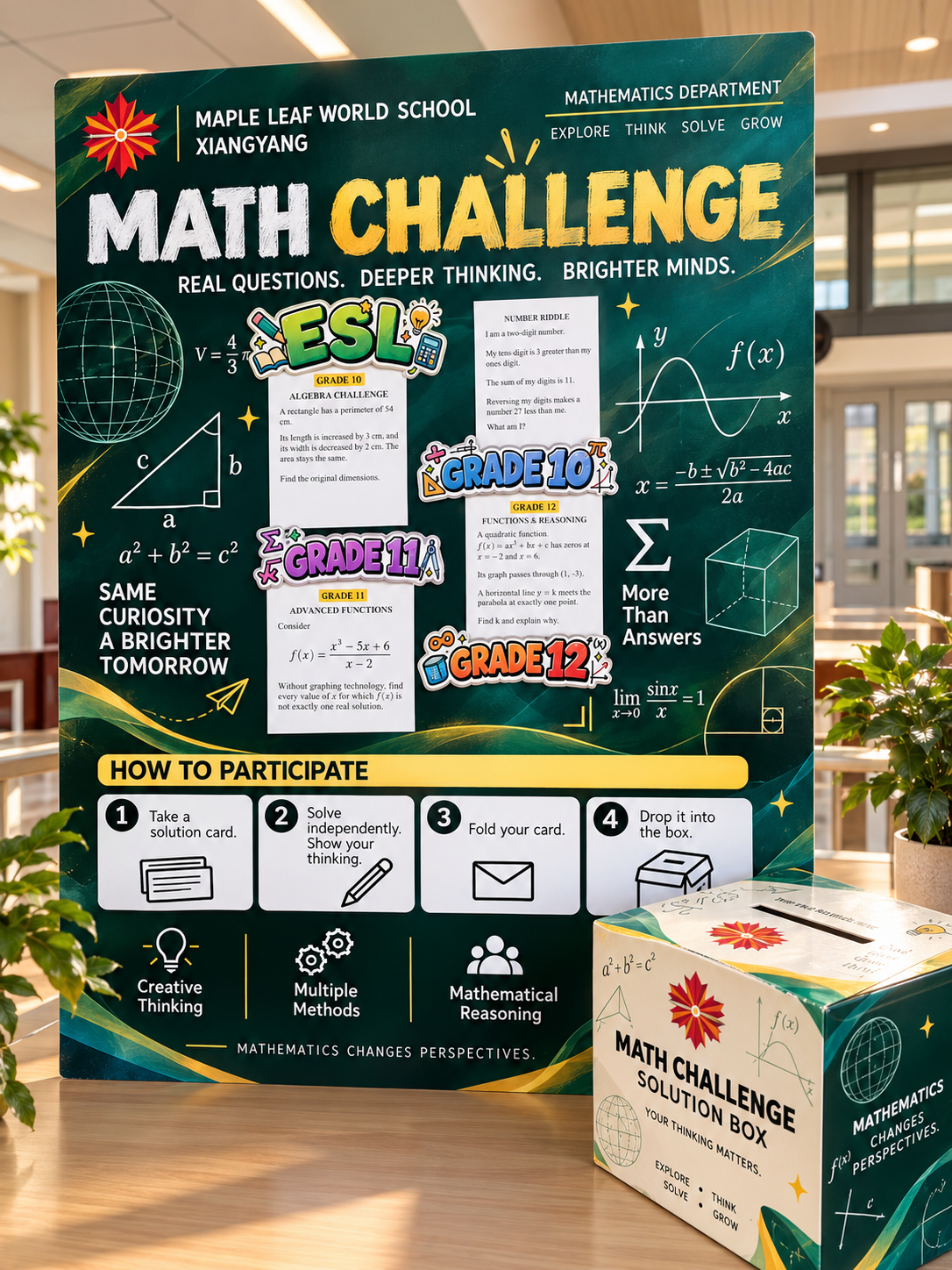 Math Challenge Corner: Think, Solve, and Win! 1